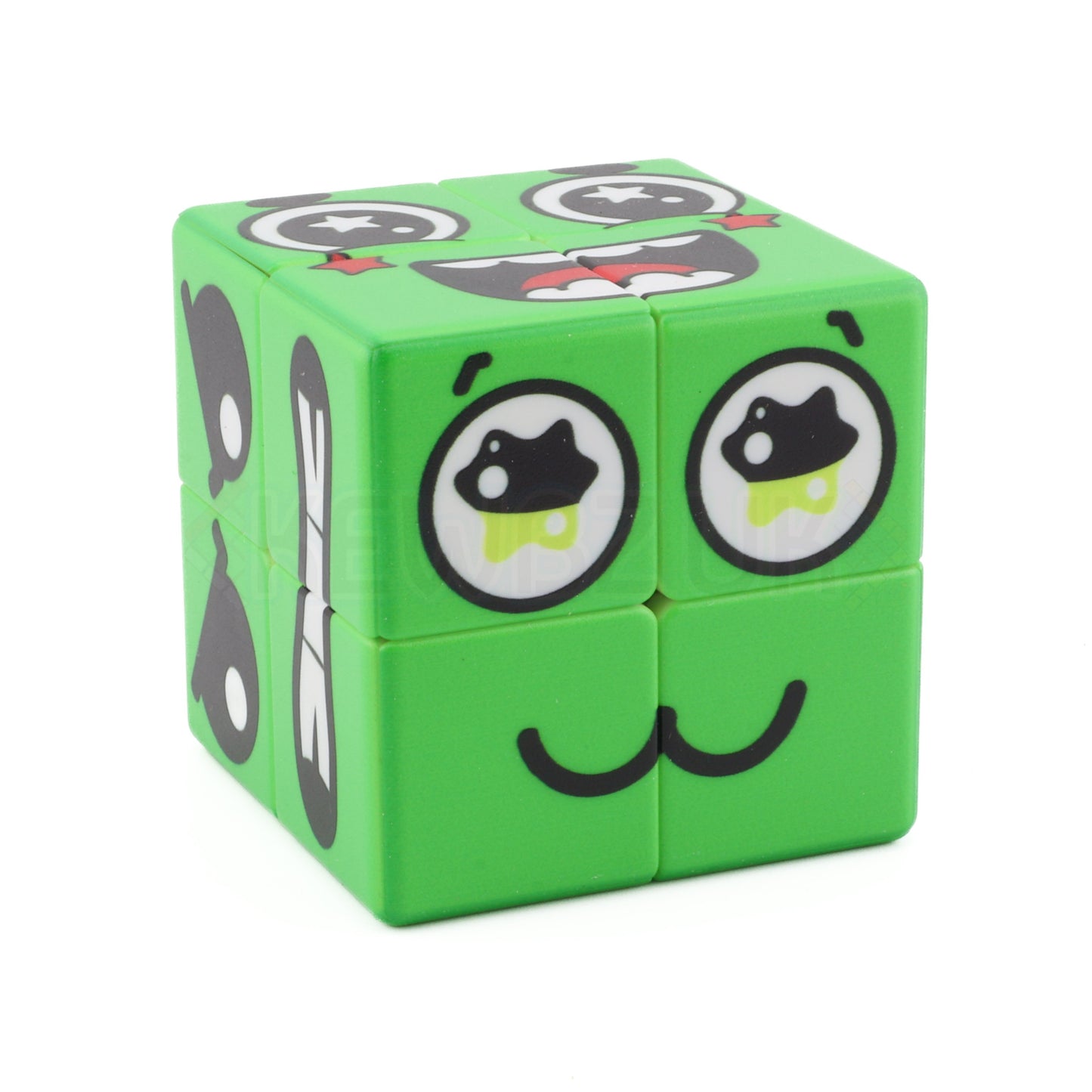 Green Face Cube