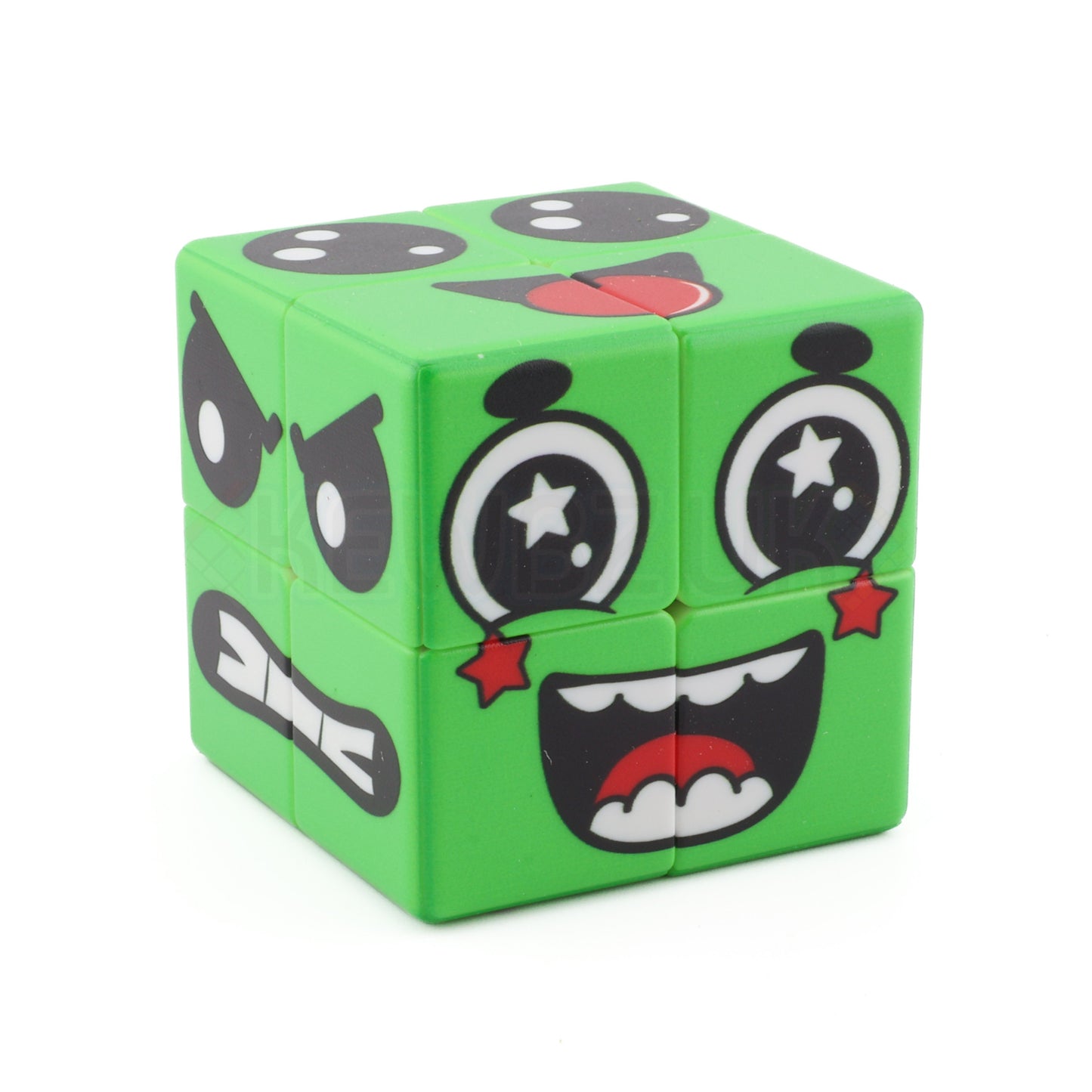 Green Face Cube