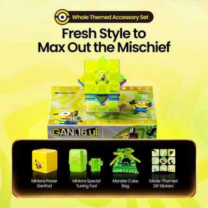 GAN 16 UI Max Minions Edition (Magnetic, Maglev, UV, Ball-Core) 8