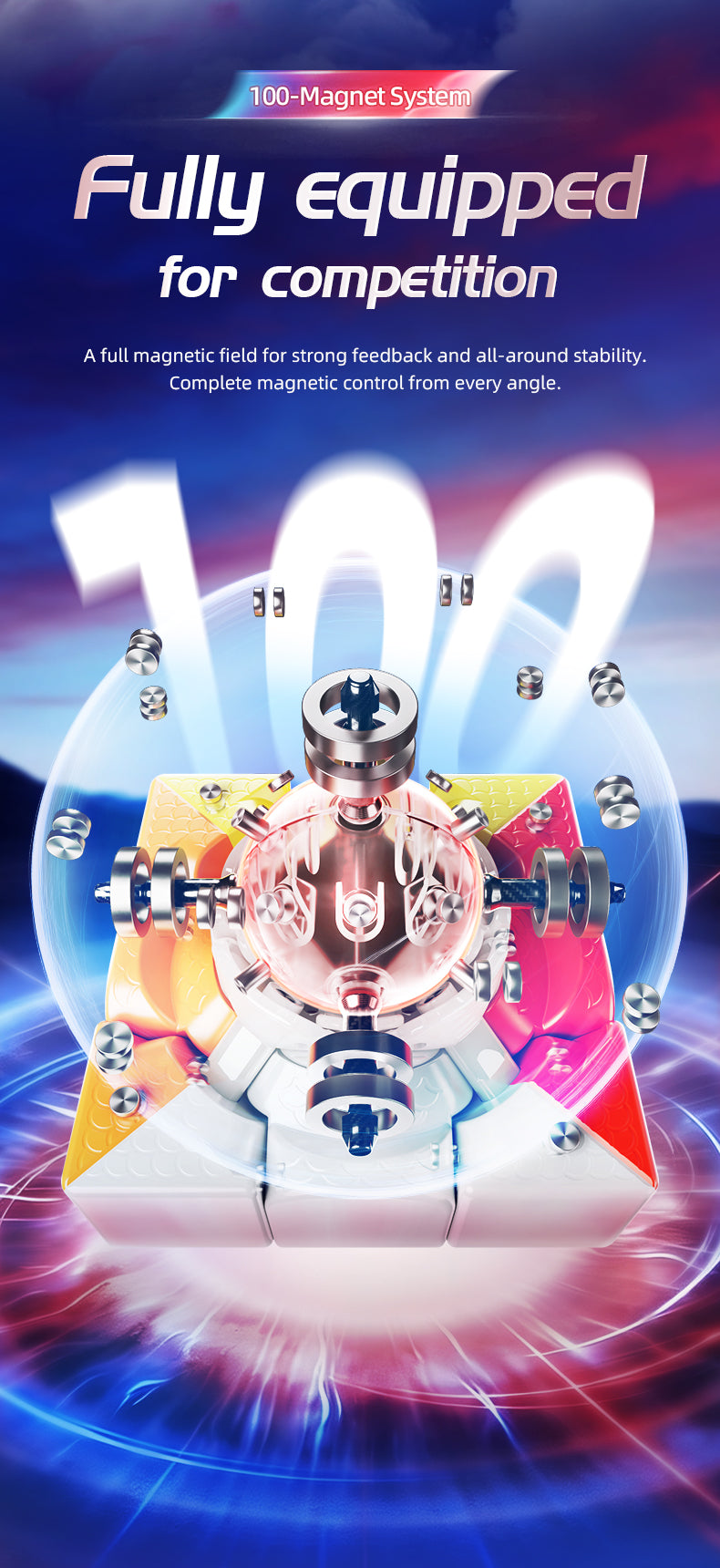 MoYu MoYu Aolong V5 3x3 (Magnetic, Maglev, UV, Ball-Core) 10