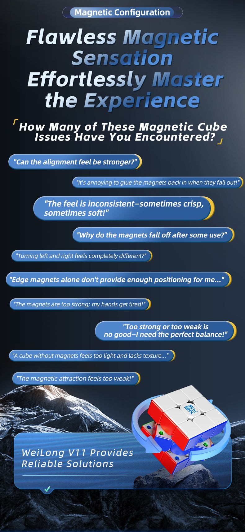 MoYu WeiLong V11 3x3 (8-Magnet, UV, Ball-Core)