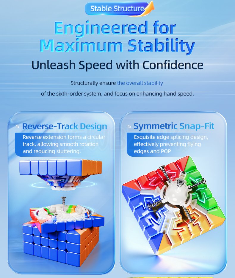 MoYu AoShi V4 6x6 Triple Track (Magnetic, Ball-Core)