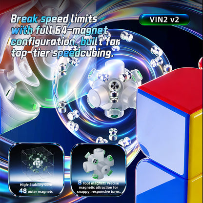 VinCube 2x2 V2 Nova (Magnetic, UV, Ball-Core) 4