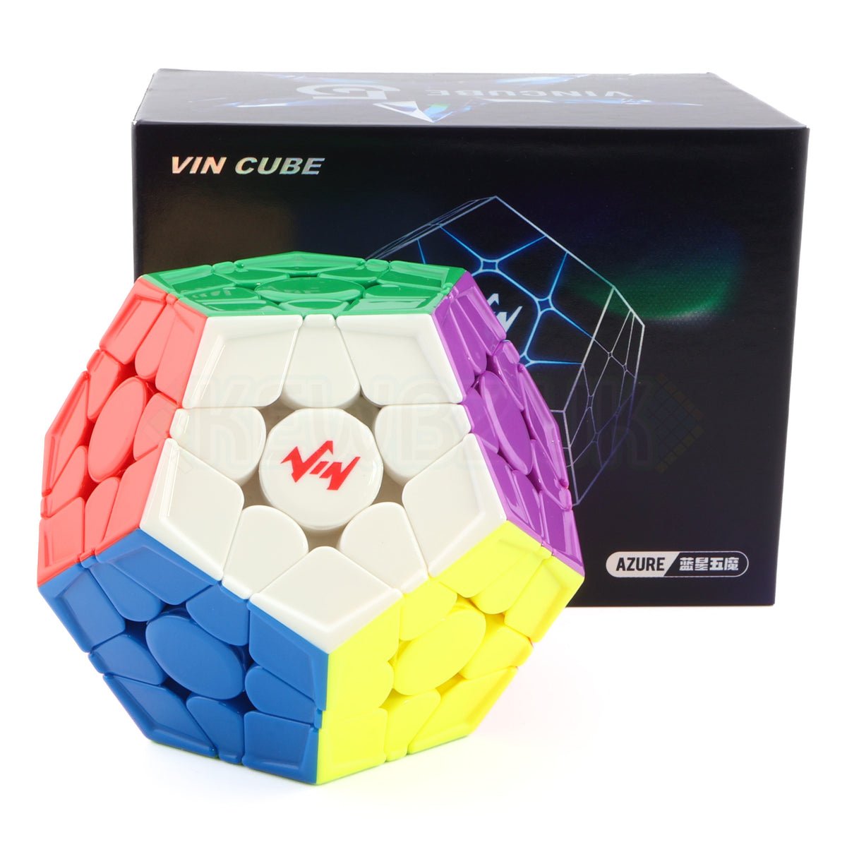 VinCube Azure Megaminx Nova (Magnetic, Maglev, UV, Ball-Core)