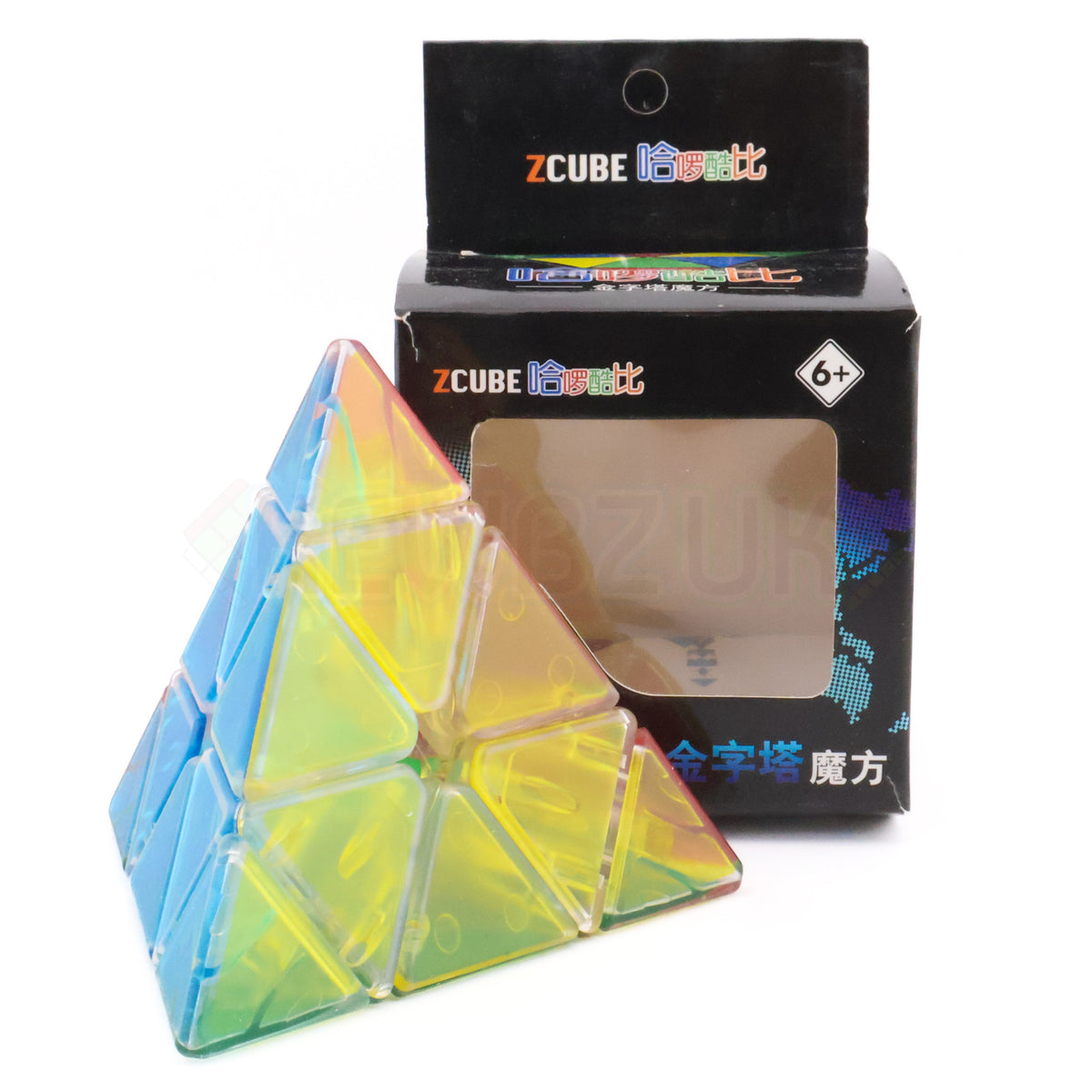 ZCube Transparent Pyraminx (UV Printed)